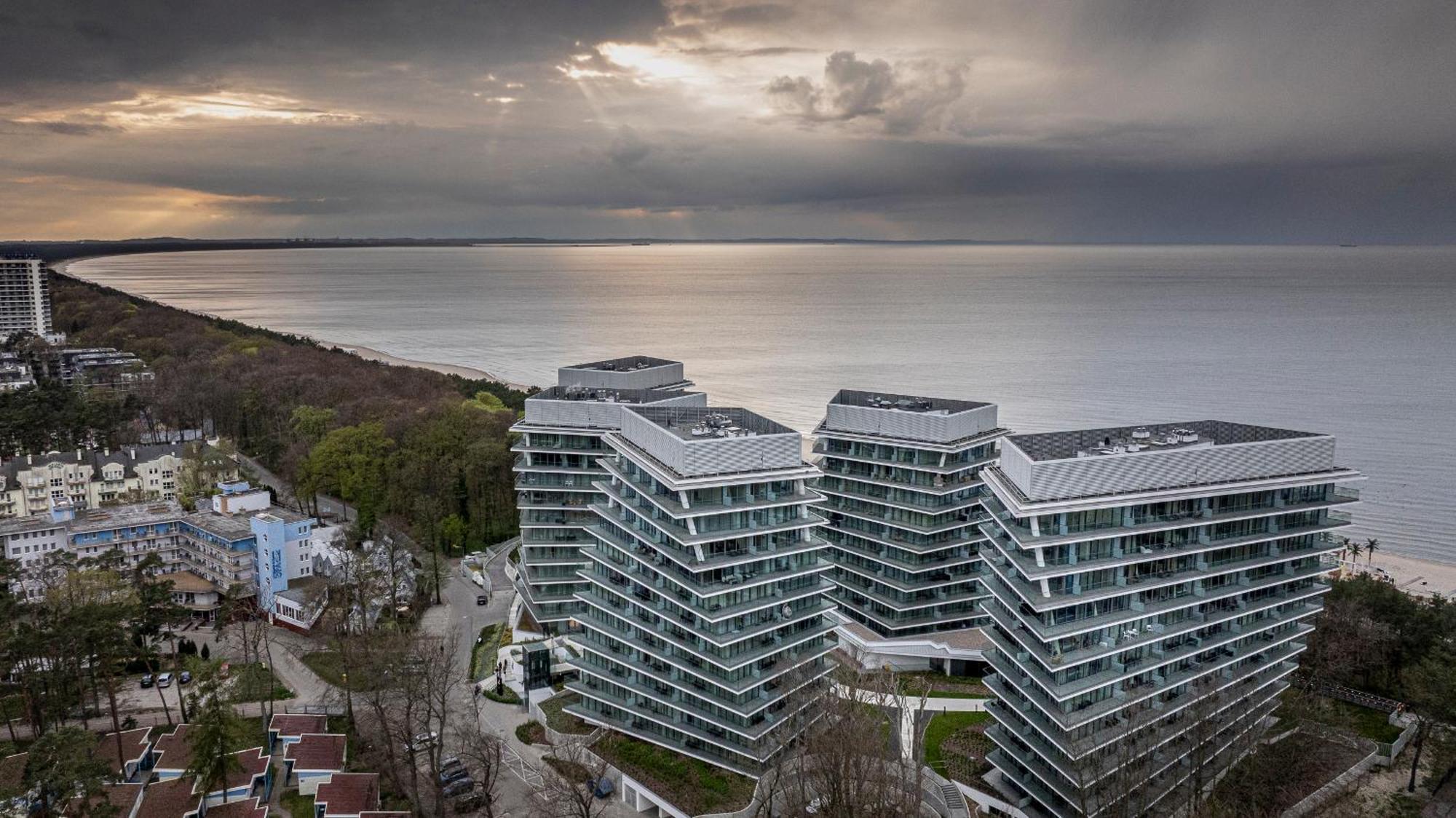 Ferienwohnung Wave Panorama 8Th Floor Sea View Misdroy Exterior foto